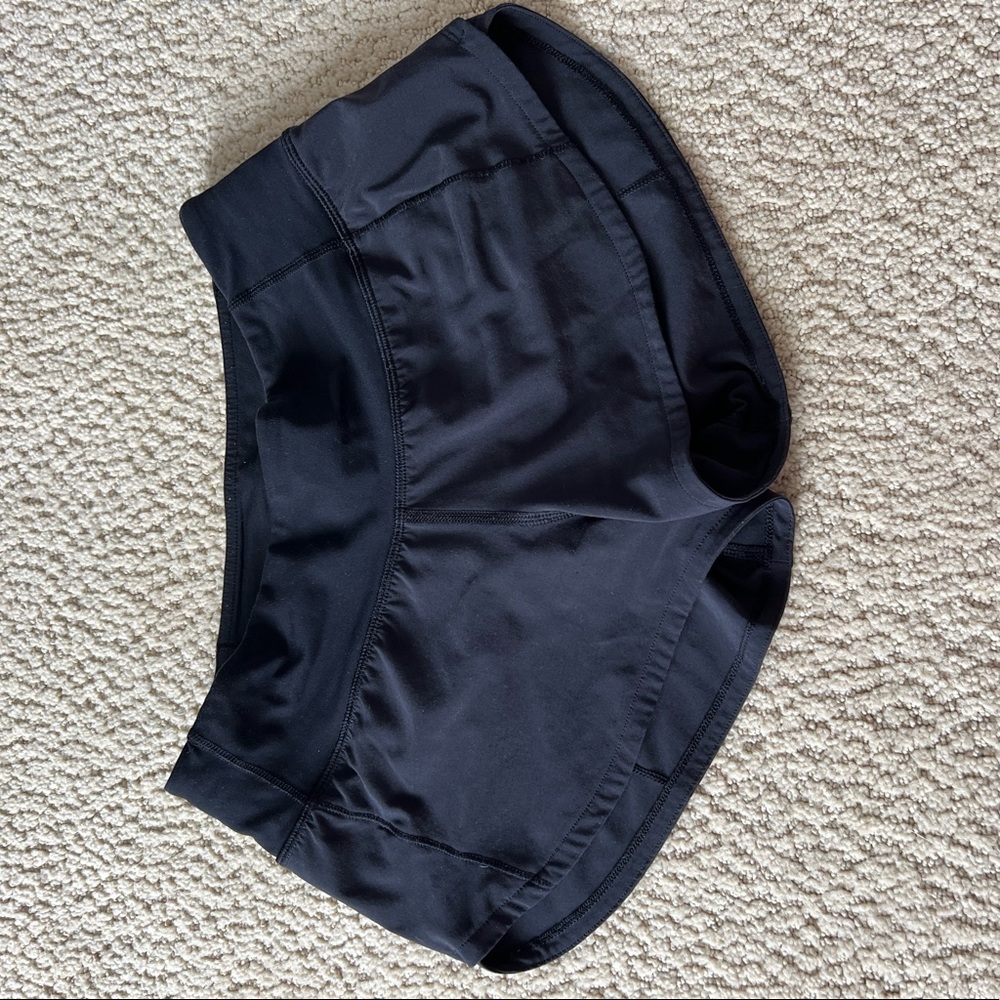 Black Speed Up Lululemon Shorts